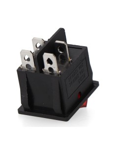 Interruptor doble luminoso empotrado on/off 15a 4 patillas 2