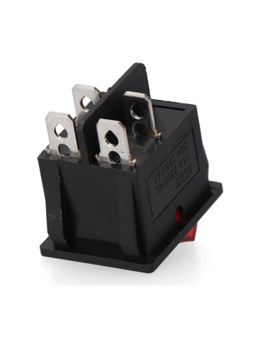 Interruptor doble luminoso empotrado on/off 15a...