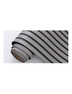 Revestimiento autoadhesivo 3d, color roble gris con fondo de fieltro gris antracita, rollo de 58 x 300 cm