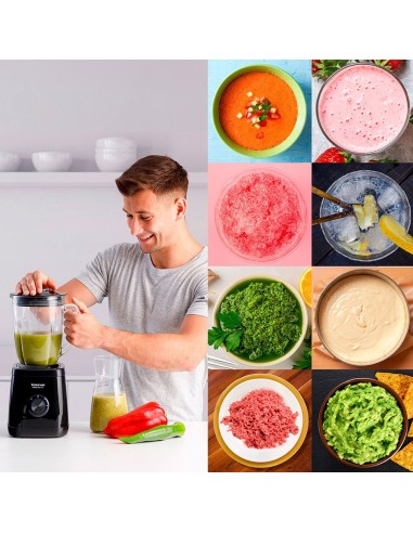 Batidora de vaso optima nero 1500 w 1,5 l