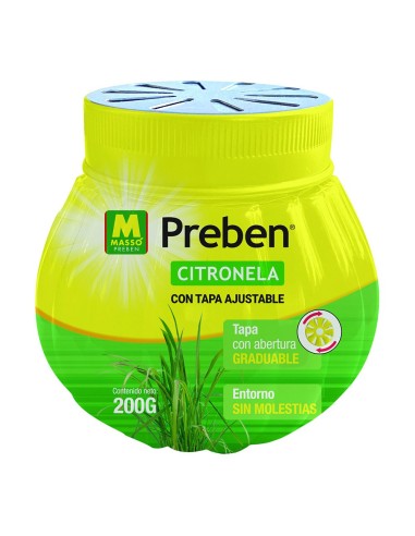 Gel con citronela tapa graduable preben, 200 g