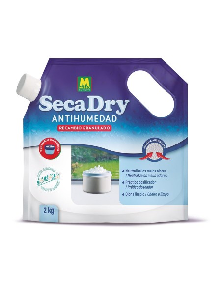 Recambio granulado antihumedad secadry bolsa dosificadora, 2 kg