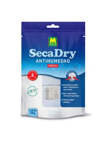 Percha antihumedad en gel secadry, 120 g, 2 uds