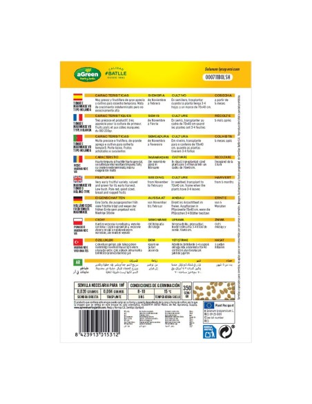 Sobre con semillas de tomate marmande vr holanda