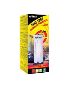 Atrapa insectos voladores con luz uv y trampa adhesiva, 9 w, ø12 x 29,7 cm 2