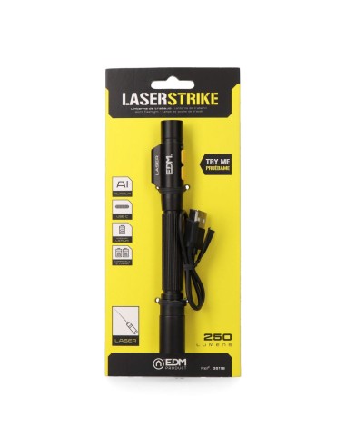 Linterna led/puntero laser strike, tipo pluma,...