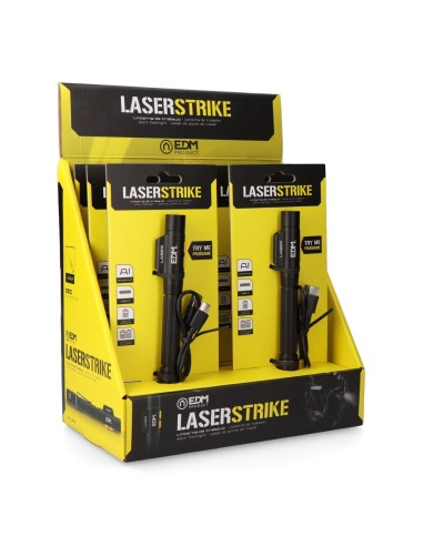 Linterna led/puntero laser strike, tipo pluma,...