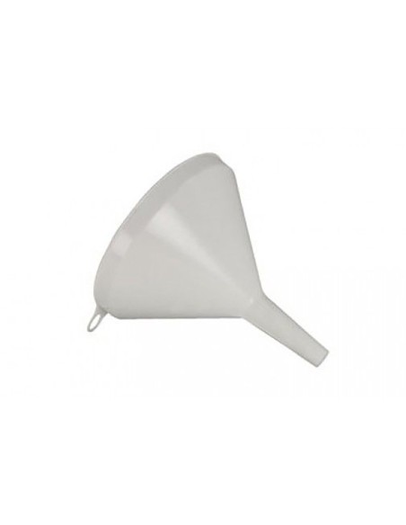 Embudo de plástico con pico rígido para trasvase de líquidos, ø190 mm