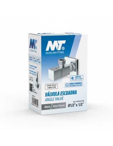 Válvula escuadra modelo deco con mando...