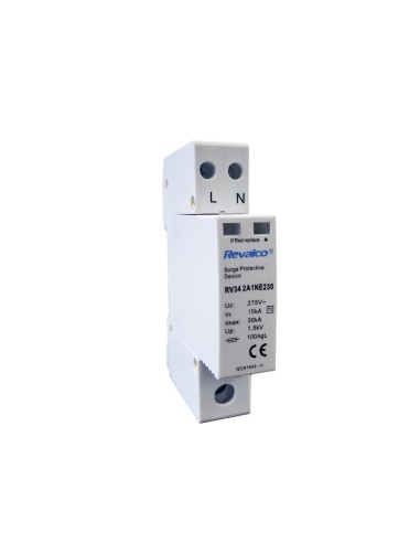 Protector sobretension transitorio 1p+n 30ka c 230vac 1 modulo (retractilado)