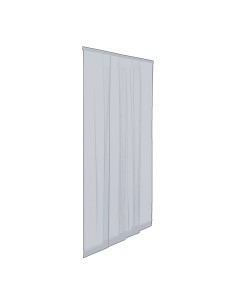 Mosquitera en tiras para puerta, adaptable, color gris, 140 x 240 cm, 6 piezas 28 x 240 cm