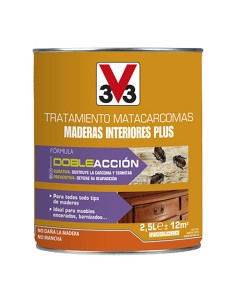 Tratamiento matacarcomas maderas interiores plus, 2,5 l