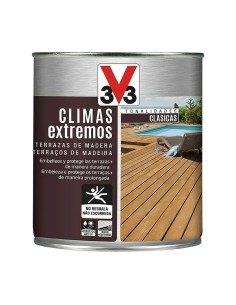 Protector de terrazas de madera climas extremos, incoloro, 750 ml
