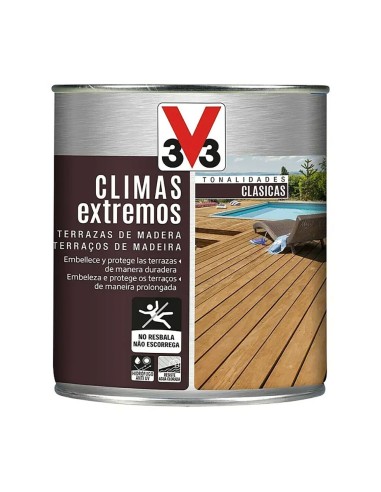 Protector de terrazas de madera climas extremos, incoloro, 750 ml