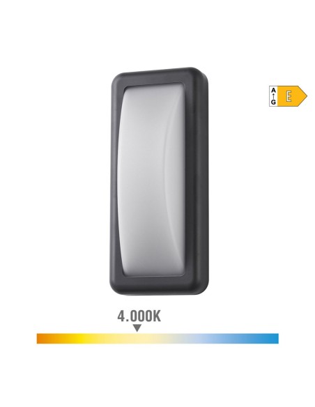 Aplique led rectangular 6w 450 lm 4000k luz dia ip65