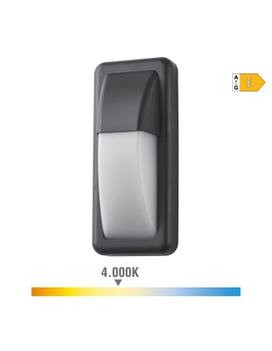 Aplique led rectangular vertical 6w 200 lm 4000k luz dia ip65