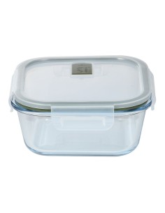 Fiambrera hermética cuadrada de vidrio de borosilicato, experto, 800 ml, 15,9 x 15,9 x 7 cm 2