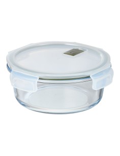 Fiambrera hermética redonda borosilicato, experto, 950 ml, ø18,4 x 7,6 cm