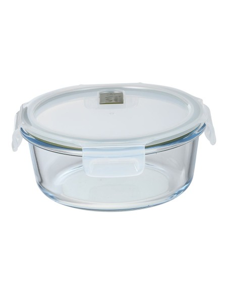 Fiambrera hermética redonda borosilicato, experto, 950 ml, ø18,4 x 7,6 cm