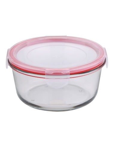 Fiambrera hermética redonda borosilicato, toledo, 800 ml, ø16 x 8 cm