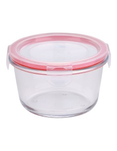 Fiambrera hermética redonda borosilicato toledo, 500 ml, ø12,5 x 7 cm