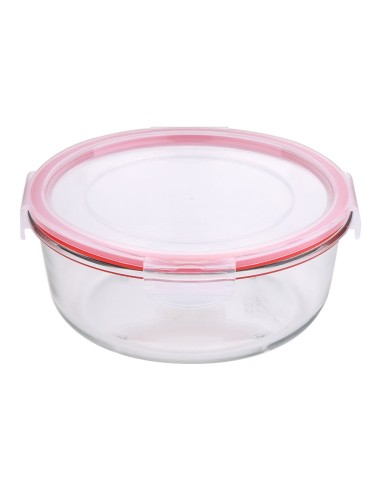 Fiambrera hermética redonda borosilicato, toledo, 1200 ml, ø19 x 8 cm