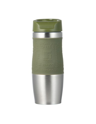 Vaso de viaje de acero inoxidable, verde oliva,...