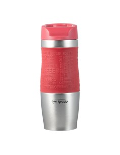 Vaso de viaje de acero inoxidable, rojo mate, experto, 360 ml 2