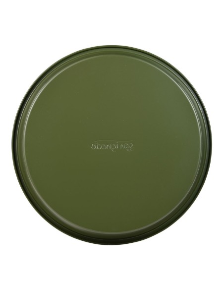 Molde redondo de acero al carbono, para horno, experto, verde oliva, ø25 x 3 cm
