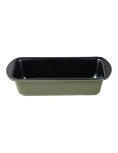 Molde rectangular de acero al carbono, para horno, experto, verde oliva, 25.5 x 13,3 x 5,7 cm 2