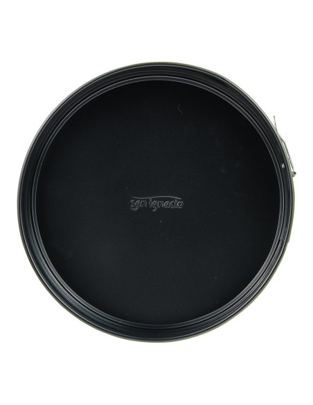 Molde redondo desmontable de acero al carbono, para horno, experto, verde oliva, ø26 x 6,8 cm