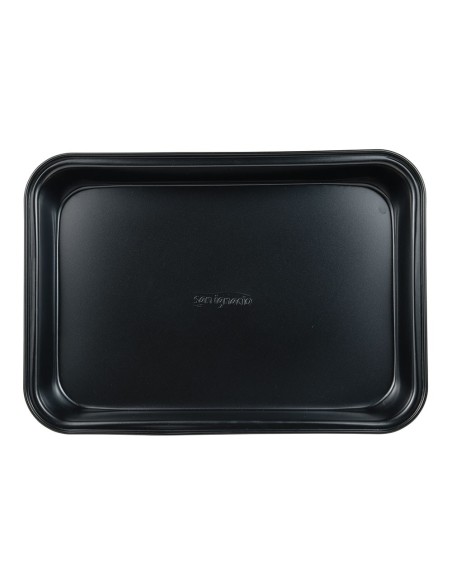 Bandeja rectangular de acero al carbono, para horno, experto, verde oliva, 34 x 23,7 x 6 cm