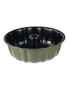 Molde redondo de acero al carbono, para horno, experto, verde oliva, ø25,5 x 8 cm