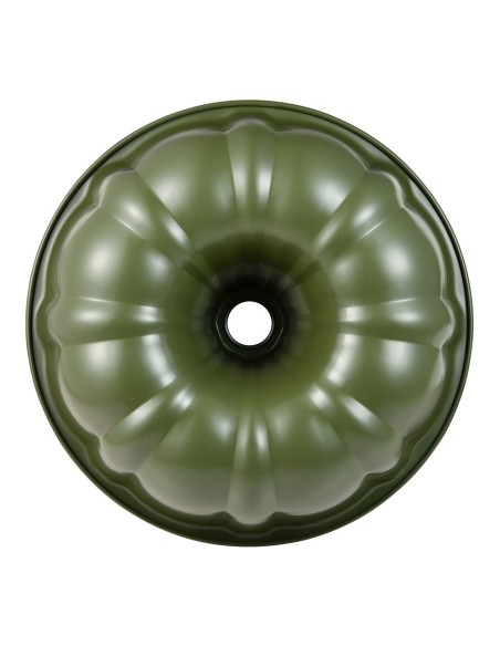 Molde redondo de acero al carbono, para horno, experto, verde oliva, ø25,5 x 8 cm