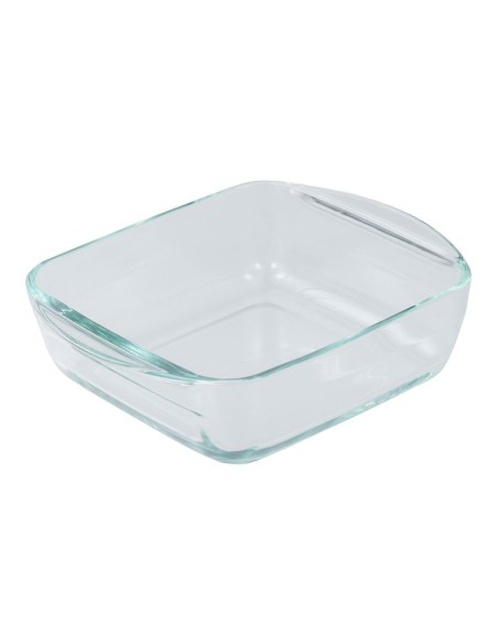 Fuente cuadrada de vidrio de borosilicato, para horno, experto, 1 l, 19,7 x 16,8 x 5,6 cm