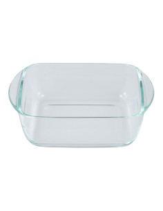 Fuente cuadrada de vidrio de borosilicato, para horno, experto, 1 l, 19,7 x 16,8 x 5,6 cm 2