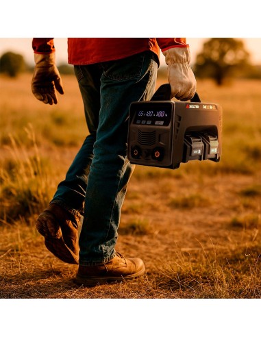 Equipo soldador, solbat sb-120 90a + 2 baterías...