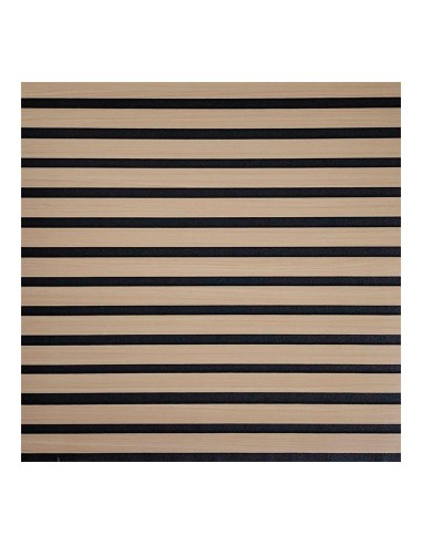 Revestimiento autoadhesivo 3d, color roble con fondo de fieltro gris antracita, loseta de 58x58cm, 6 unidades