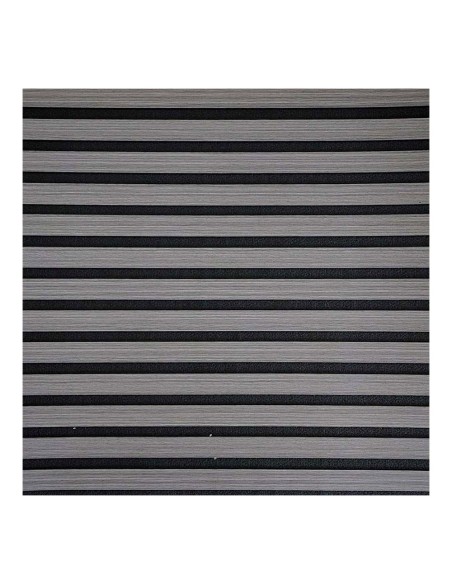 Revestimiento autoadhesivo 3d, color roble gris con fondo de fieltro gris antracita, loseta de 58x58 cm, 6 unidades