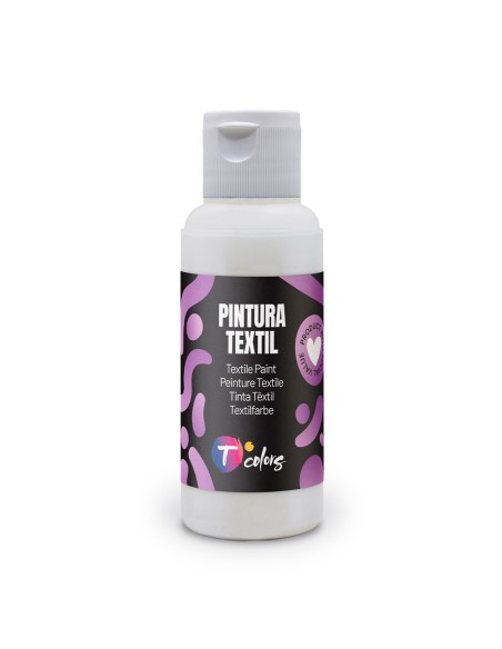 Pintura textil blanca, 80 ml