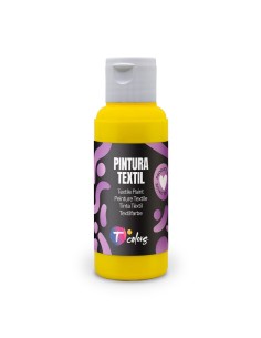 Pintura textil amarilla, 80 ml