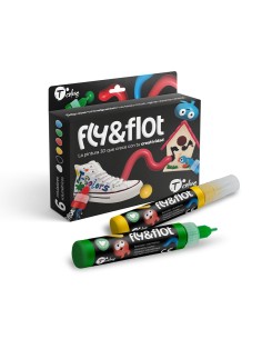 Rotuladores volumétricos de pintura acrílica 3d, fly & flot