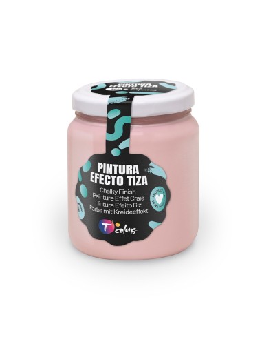 Pintura efecto tiza rosa vintage, 175 ml