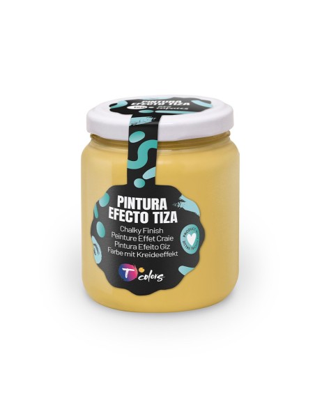 Pintura efecto tiza mostaza, 175 ml