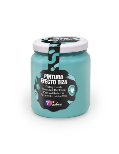 Pintura efecto tiza turquesa, 175 ml