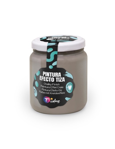 Pintura efecto tiza gris humo, 175 ml