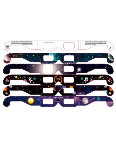 Gafas para eclipse solar modelos variados
