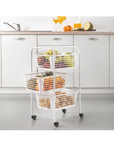 Carrito multiuso con 3 cestos, san diego,...