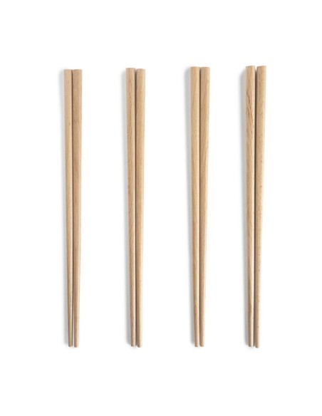 Palillos chinos de madera, 24 cm, 8 uds