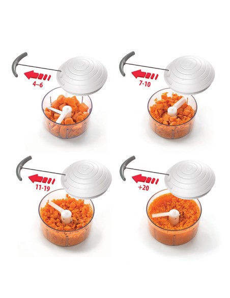 Picadora de verduras giratoria manual, rotomac, 500 ml, ø12 x 11 cm